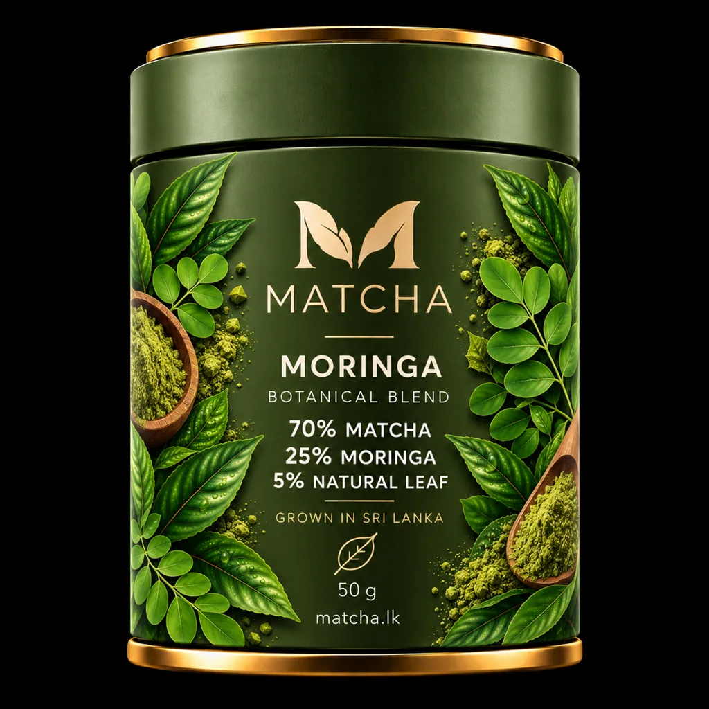 MATCHA Moringa product packaging