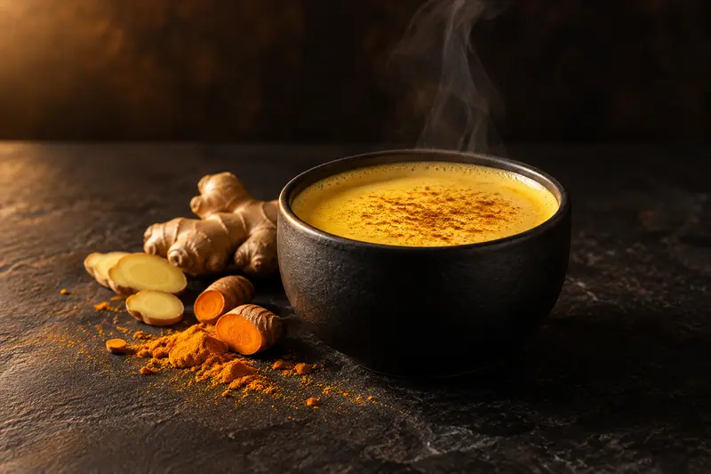 Golden turmeric & ginger latte